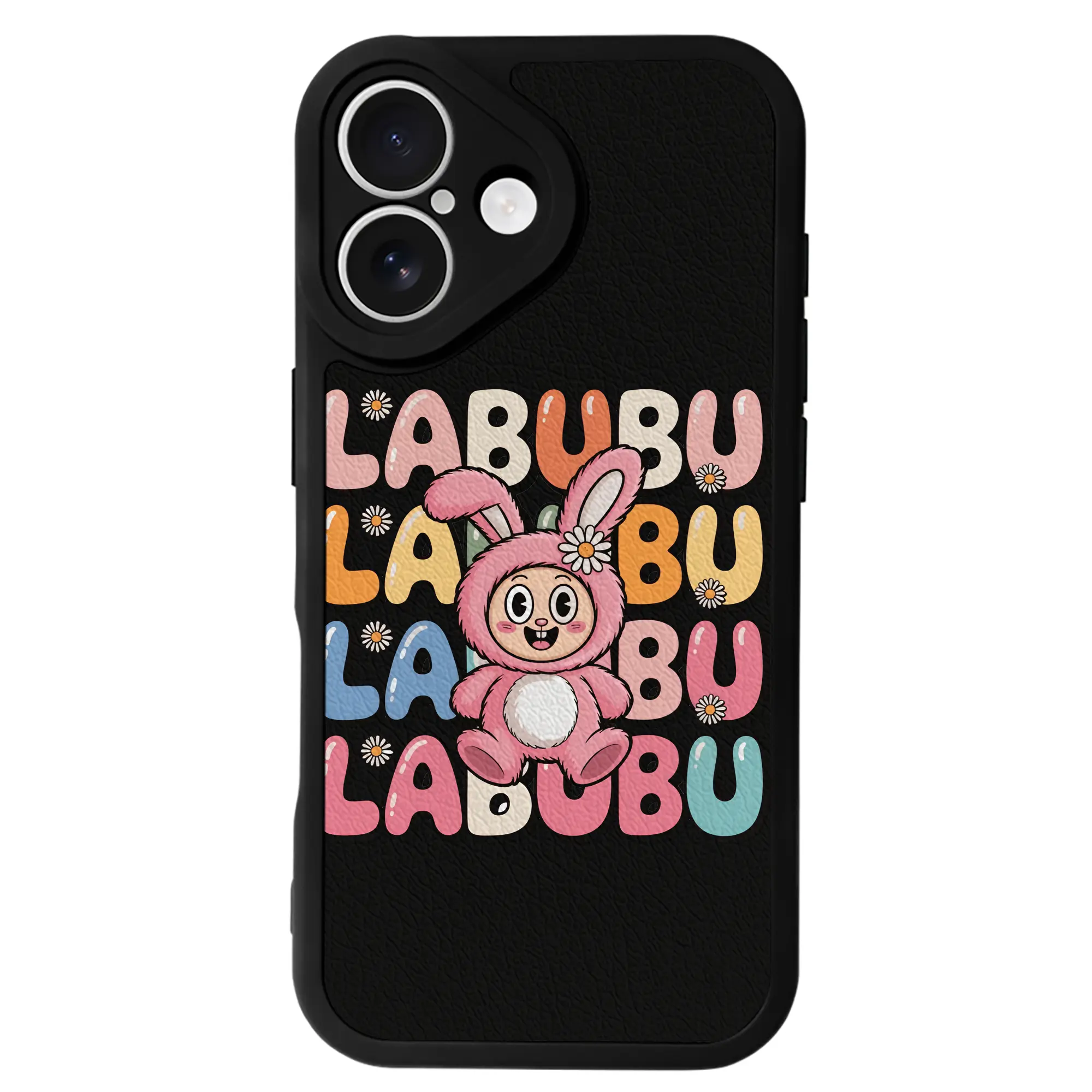 ラブブ グッズ ラブブ - IPhone 16シリーズ対応 ・ シリコンスマホケース ・ レザー調 ・ 高精度フィット ・ 耐衝撃 ・ ワイヤレス充電対応 ・ 精密カット